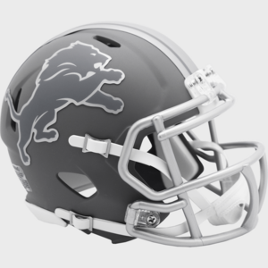 detroit lions nfl mini speed football helmet slate
