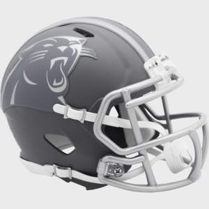 carolina panthers nfl mini speed football helmet slate