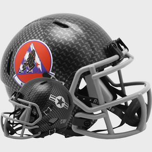 Air Force Falcons NCAA Mini Speed Football Helmet 63rd Fighter Squadron